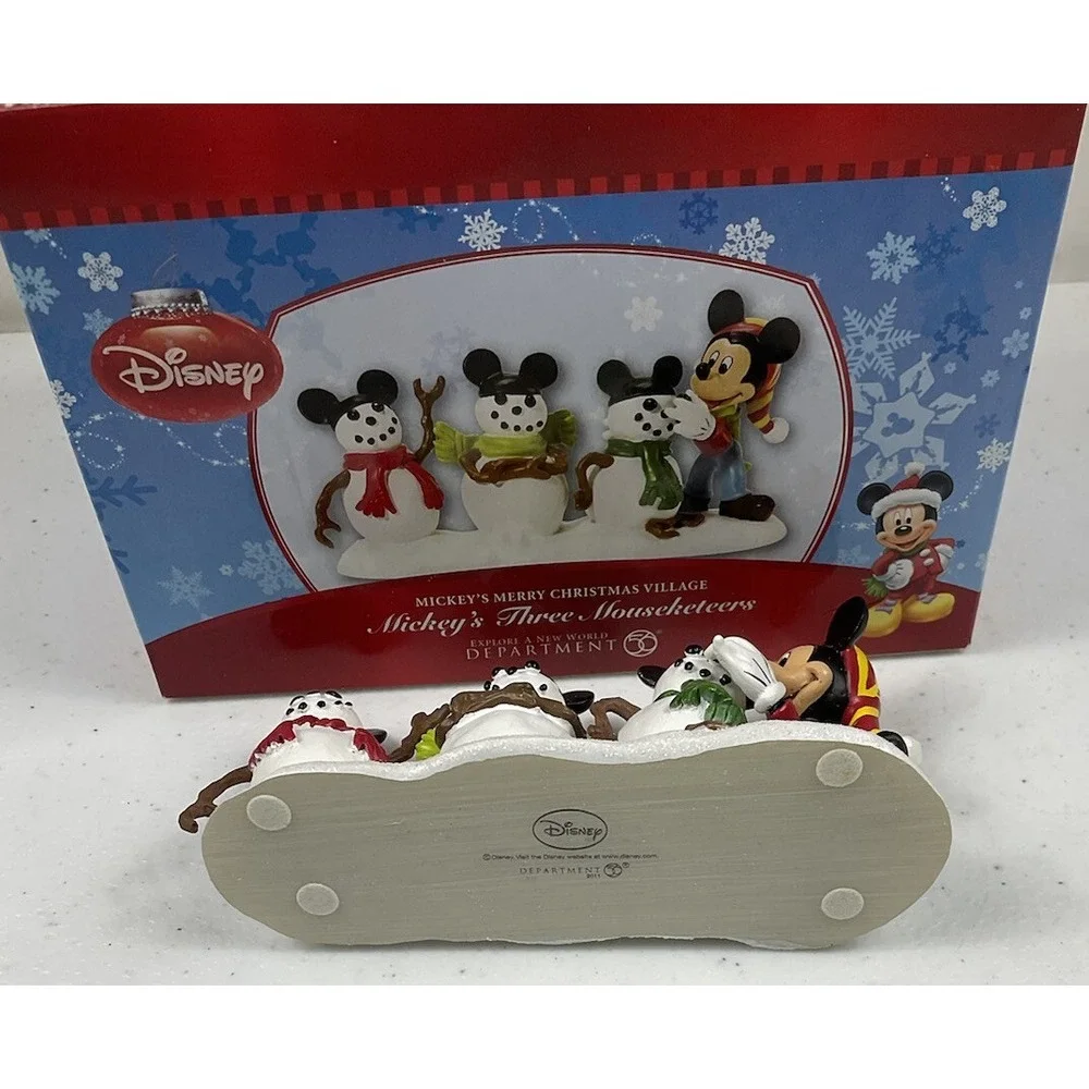 Department 56 Disney Mickey's Three Mouseketeers Mickey's Merry Christmas